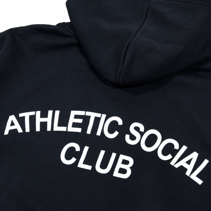ASC Oversize Hoodie Black small logo - obrazek 3